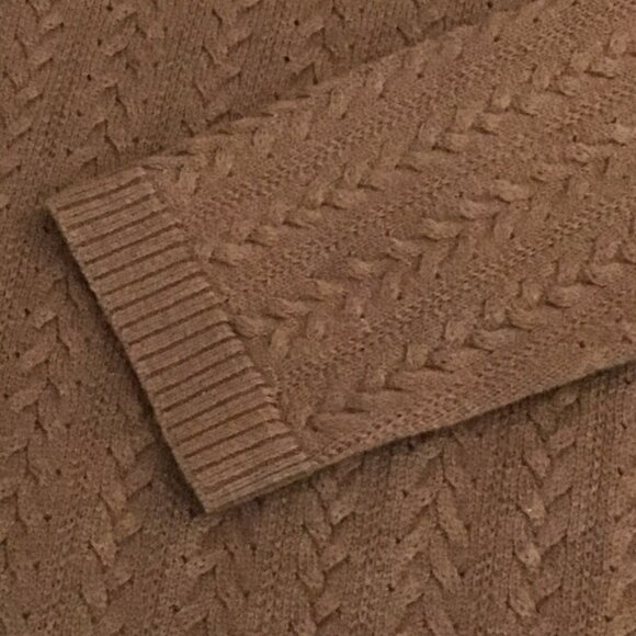 Peruvian Connection Brown Ribbed Knit Turtleneck Maxi Dress - Picture 7 of 9